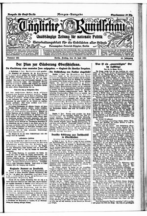 Tägliche Rundschau on Jun 10, 1921