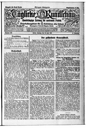 Tägliche Rundschau on Jun 12, 1921