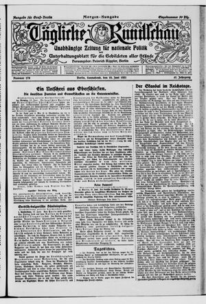 Tägliche Rundschau on Jun 18, 1921