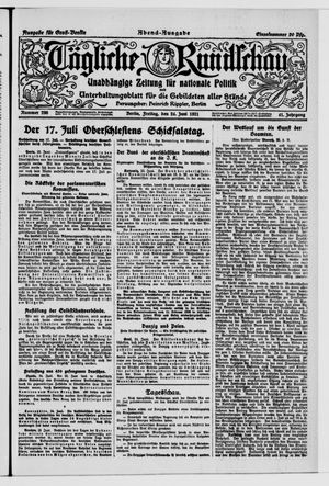 Tägliche Rundschau vom 24.06.1921