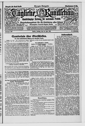 Tägliche Rundschau vom 24.06.1921