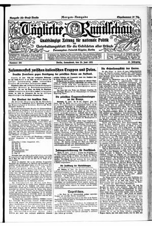 Tägliche Rundschau vom 25.06.1921