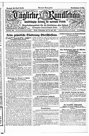 Tägliche Rundschau vom 30.06.1921