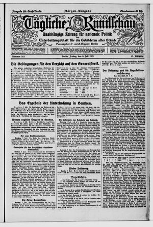Tägliche Rundschau vom 08.07.1921