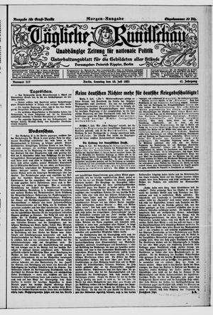 Tägliche Rundschau vom 10.07.1921