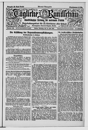 Tägliche Rundschau vom 12.07.1921
