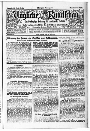Tägliche Rundschau vom 15.07.1921