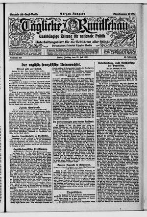 Tägliche Rundschau vom 22.07.1921