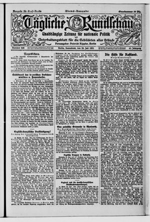 Tägliche Rundschau vom 23.07.1921