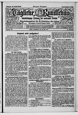 Tägliche Rundschau vom 23.07.1921