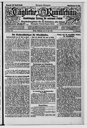 Tägliche Rundschau vom 27.07.1921