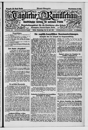 Tägliche Rundschau vom 28.07.1921