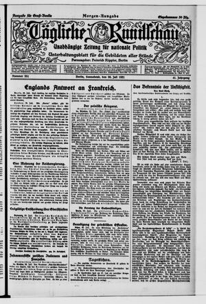 Tägliche Rundschau vom 30.07.1921
