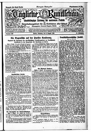 Tägliche Rundschau vom 09.08.1921