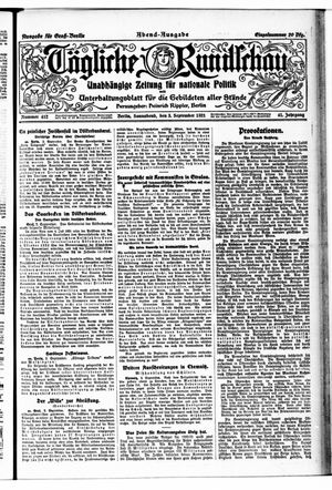 Tägliche Rundschau on Sep 3, 1921