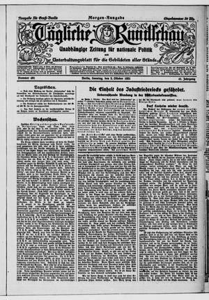 Tägliche Rundschau on Oct 2, 1921