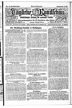 Tägliche Rundschau vom 03.11.1921