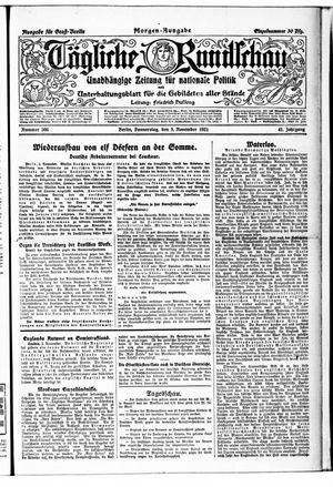 Tägliche Rundschau vom 03.11.1921