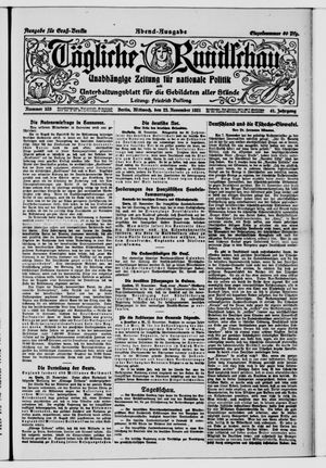 Tägliche Rundschau vom 23.11.1921