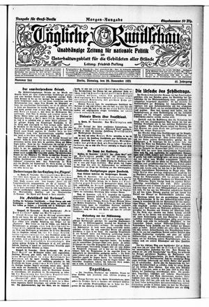 Tägliche Rundschau vom 29.11.1921