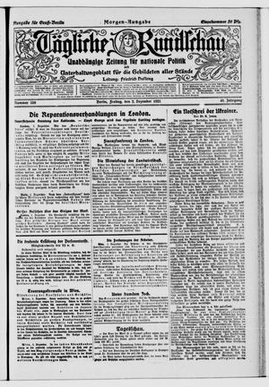 Tägliche Rundschau vom 02.12.1921