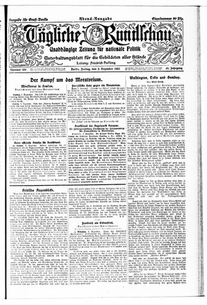 Tägliche Rundschau vom 02.12.1921