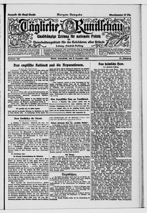 Tägliche Rundschau vom 03.12.1921