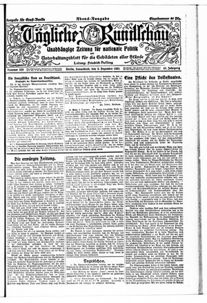 Tägliche Rundschau vom 03.12.1921