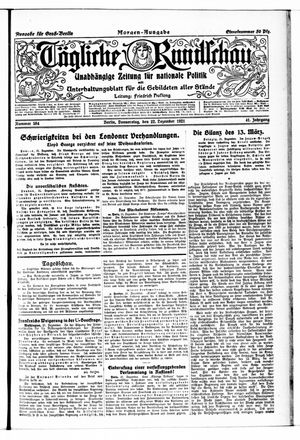 Tägliche Rundschau vom 22.12.1921
