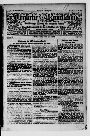 Tägliche Rundschau vom 01.01.1922