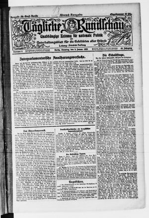 Tägliche Rundschau vom 03.01.1922