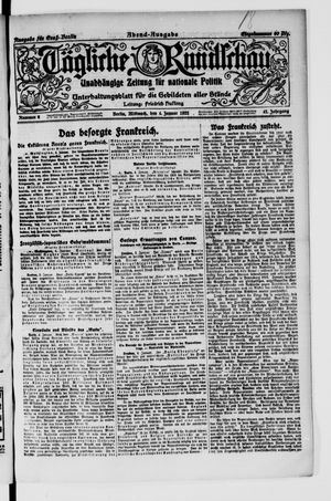 Tägliche Rundschau vom 04.01.1922