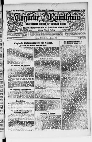 Tägliche Rundschau vom 04.01.1922