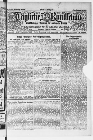 Tägliche Rundschau vom 05.01.1922