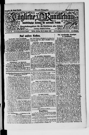 Tägliche Rundschau vom 06.01.1922