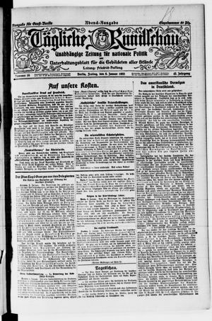 Tägliche Rundschau vom 06.01.1922