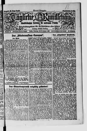 Tägliche Rundschau vom 10.01.1922