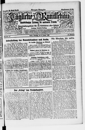 Tägliche Rundschau vom 10.01.1922