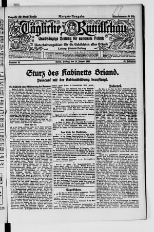 Tägliche Rundschau vom 13.01.1922