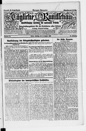 Tägliche Rundschau vom 15.01.1922