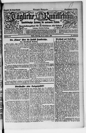 Tägliche Rundschau vom 17.01.1922