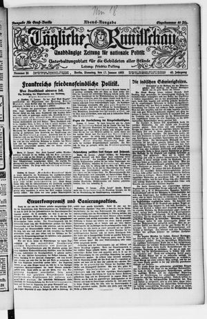 Tägliche Rundschau vom 17.01.1922