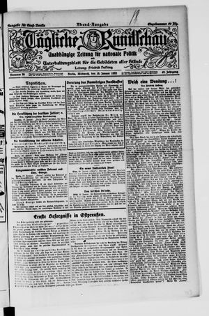 Tägliche Rundschau vom 18.01.1922