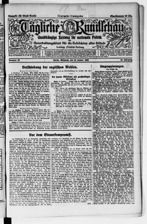 Tägliche Rundschau vom 18.01.1922