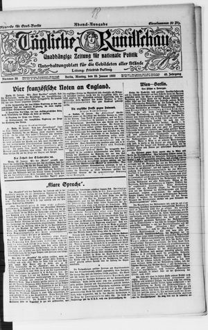Tägliche Rundschau vom 23.01.1922