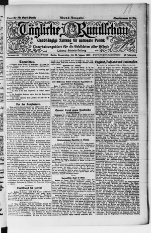 Tägliche Rundschau vom 26.01.1922