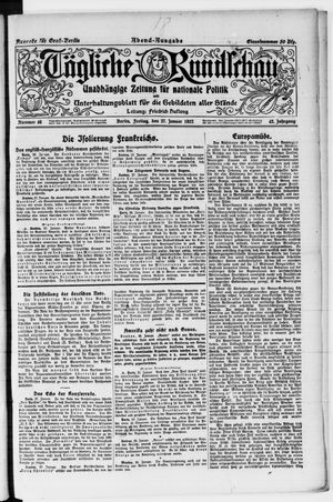 Tägliche Rundschau vom 27.01.1922