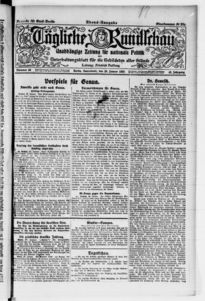 Tägliche Rundschau vom 28.01.1922