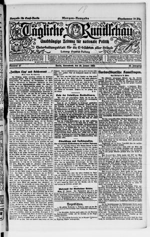 Tägliche Rundschau vom 28.01.1922