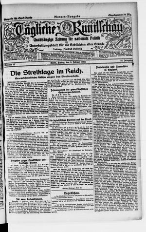Tägliche Rundschau vom 03.02.1922